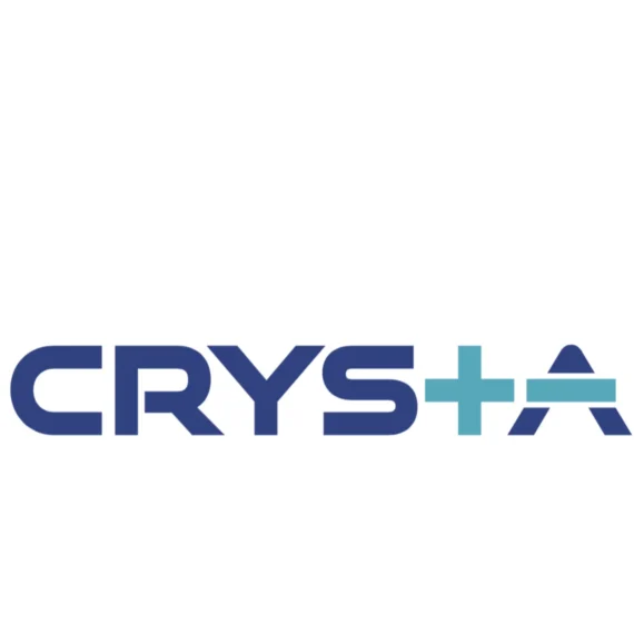 a blue and white logo